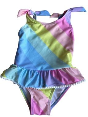 Girls Rainbow Skirted Swimsuit UPF50+ 6-12 months